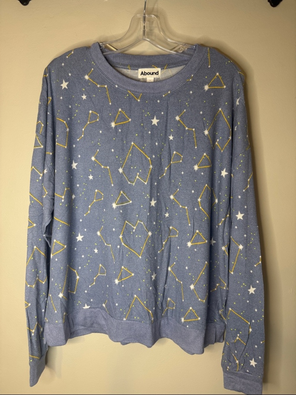 Abound Light Blue Constellation Astrology Print Sweatshirt - L